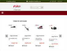 Tablet Screenshot of ferreterialalibra.com